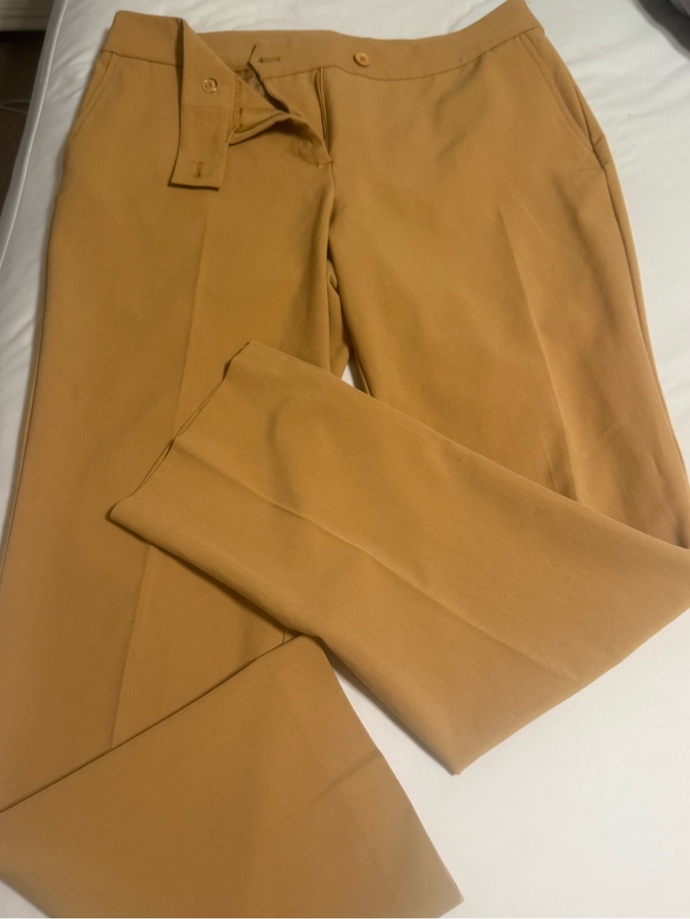 Nine West Mustard Colored Dress Pants size 10